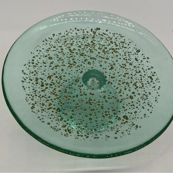 Elin Cake Stand | AnthroHome Anthropologie NWT/NIB Elio Small Cake Stand in Mint Soda Lime Glass